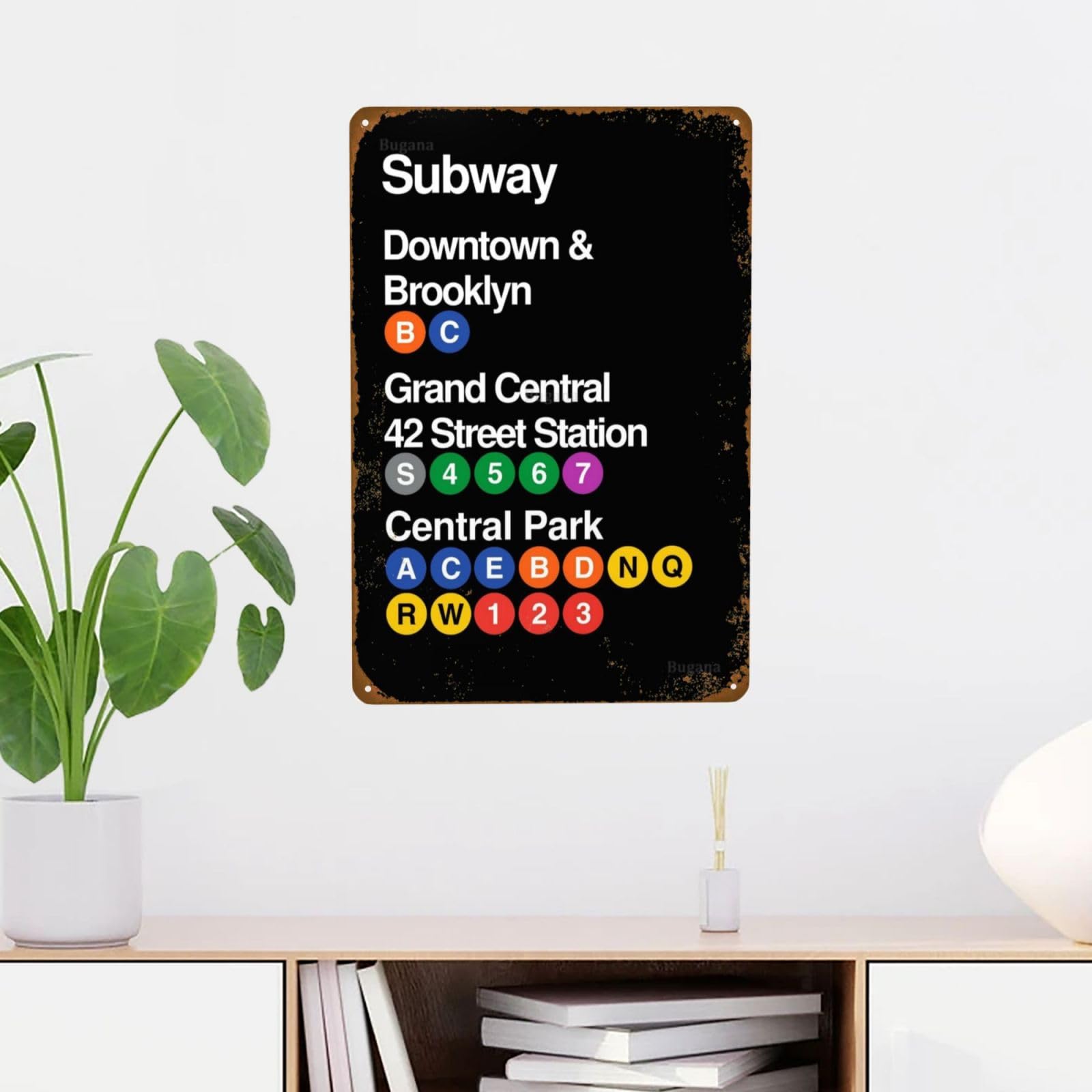 Amazon.com: Bugana New York City Subway Downtown & Brooklyn Grand